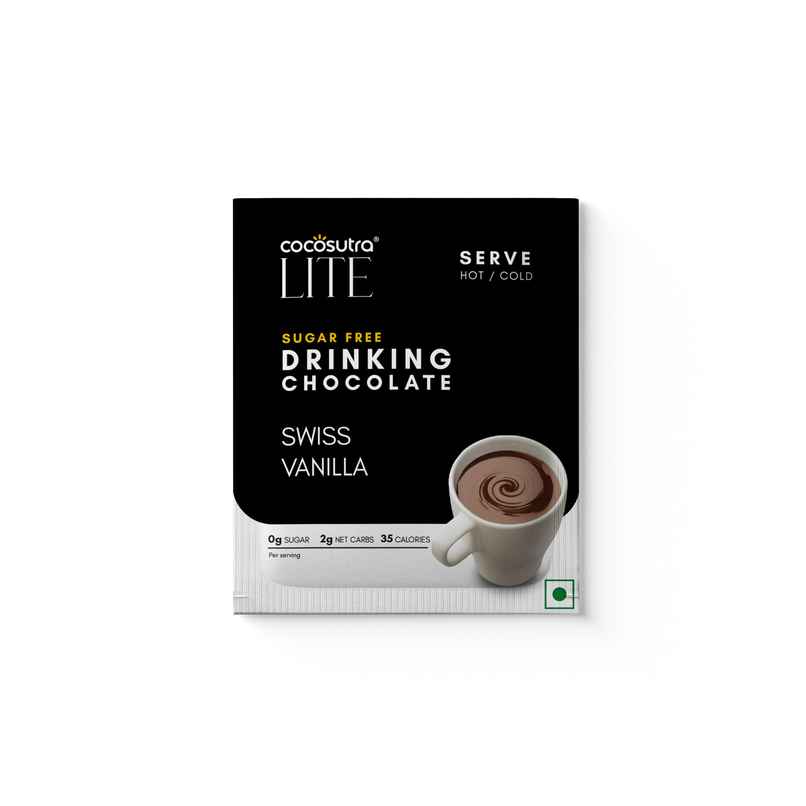 Cocosutra Sugar-Free Swiss Vanilla Drinking Chocolate Mix