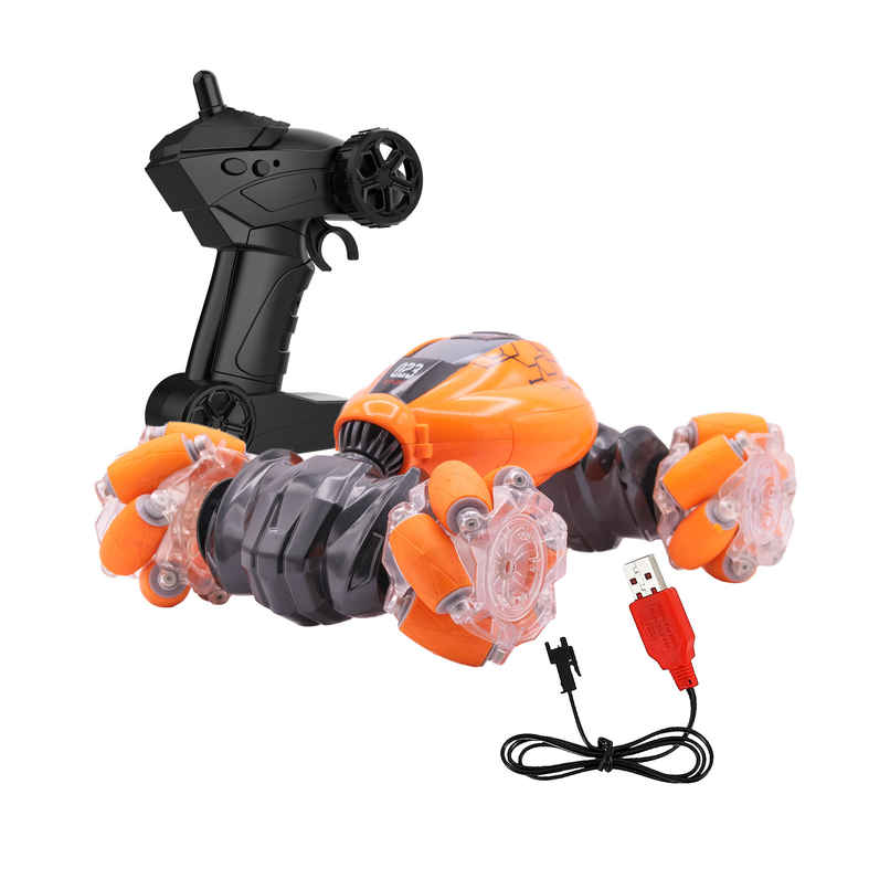 SEEDO Remote Control Car 1:16 , 2.4 GHz ,USB Rechargeable, Fast Speed Twisting Drift Car | Orange