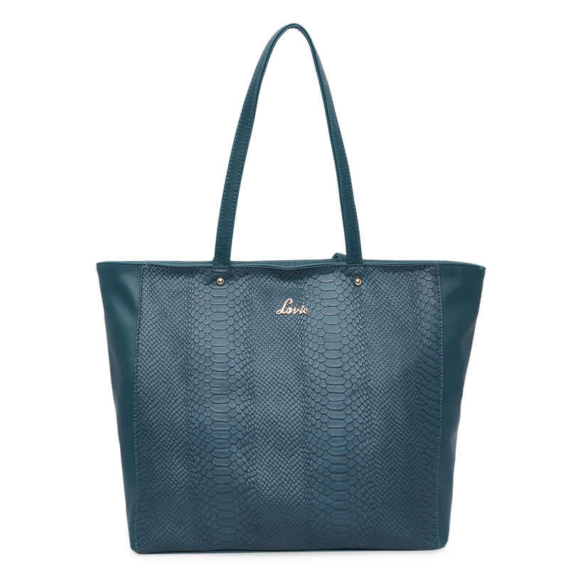 Lavie Women's Croc Nov Tote Handbag | Tote Bag For Work | Ladies purse | Shoulder Bag | Green