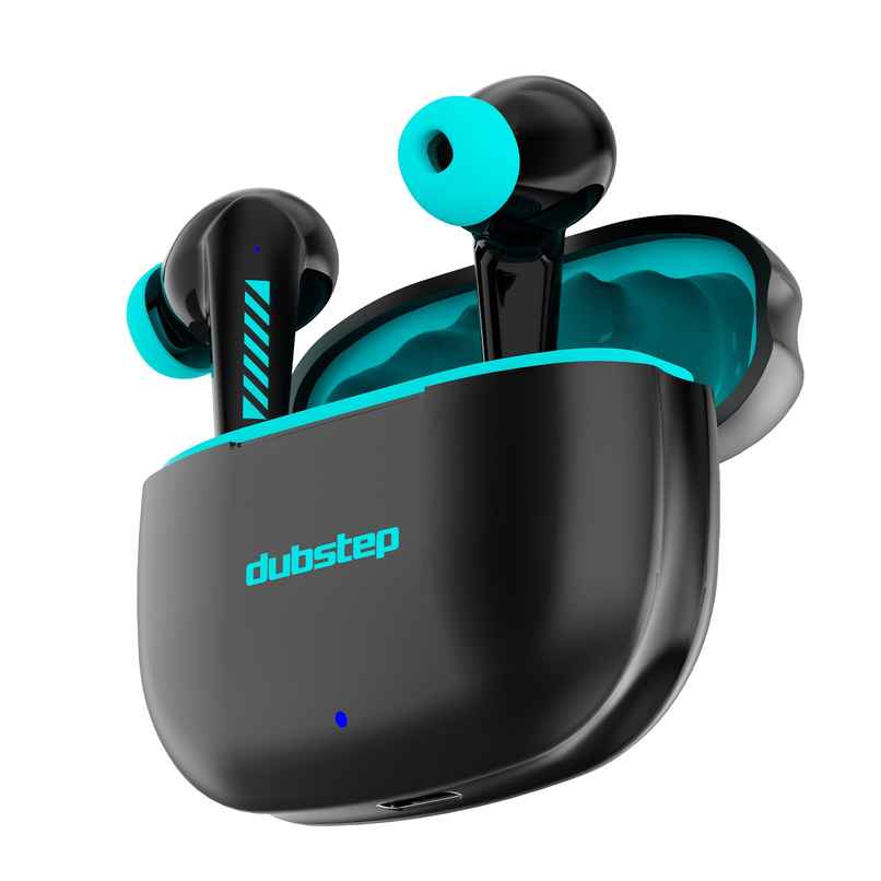 Dubstep Buzz X3 with 42 Hrs Playtime True Wireless TWS Earbuds (Black/Blue) Dubstep Buzz X3 with 42 Hrs Playtime True Wireless TWS Earbuds (Black/Blue)