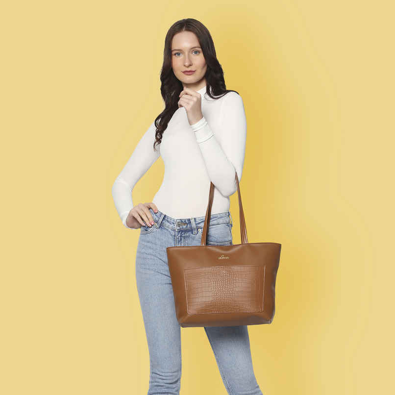 Lavie Women's Birch Synthetic Leather Tote Bag | Large | Tan