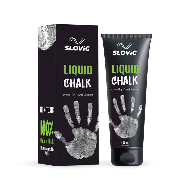 Slovic Liquid Chalk for Hand Grip, Weight Lifting & Rock Climbing - 100 ml