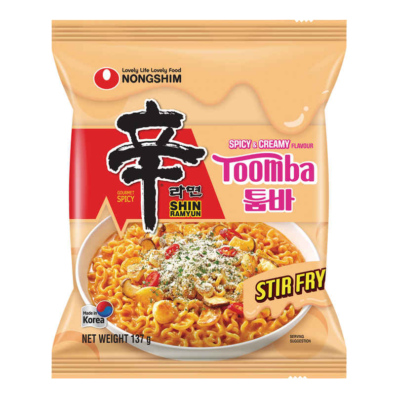 Nongshim Shin Ramyun Stir fry Toomba - Spicy and Creamy Flavour Nongshim Shin Ramyun Stir fry Toomba - Spicy and Creamy Flavour