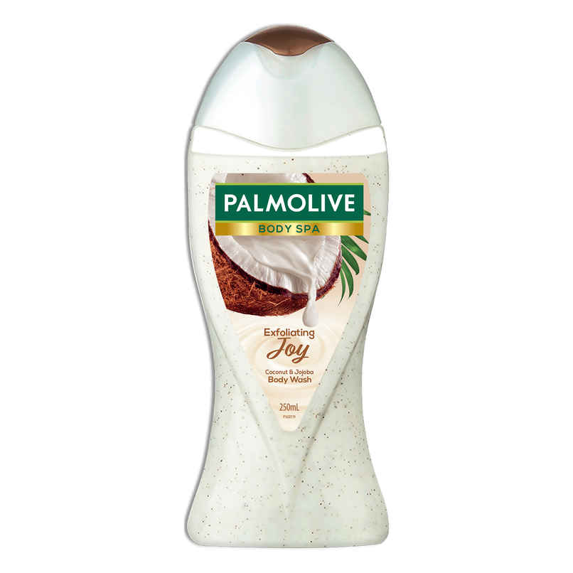 Palmolive Body Wash Coconut Joy Crème Based Exfoliator With Real Apricot Seeds and Jojoba Butter Extracts Palmolive Body Wash Coconut Joy Crème Based Exfoliator With Real Apricot Seeds and Jojoba Butter Extracts