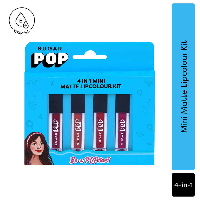 SUGAR POP 4 in 1 Mini Matte Lipcolour Kit - 01 Cult Classics