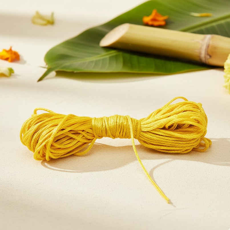 Chandar Yellow Thread 3 M | Traditional & Authentic