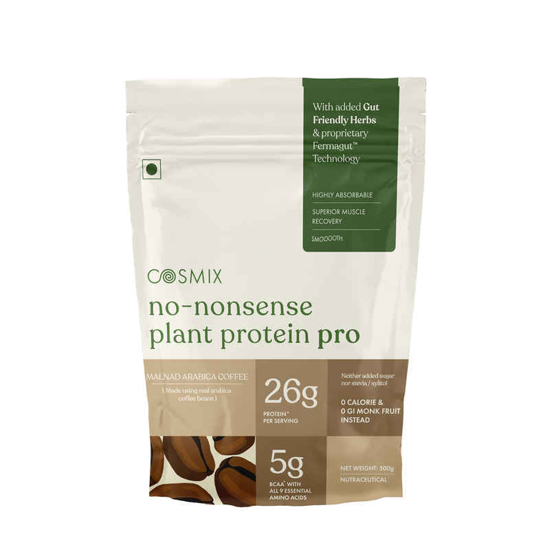 COSMIX No Nonsense Plant Protein Pro | Malnad Arabica Coffee