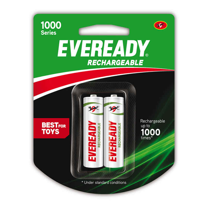 Eveready Rechargeable Ni-MH AA Battery|Pack of 2