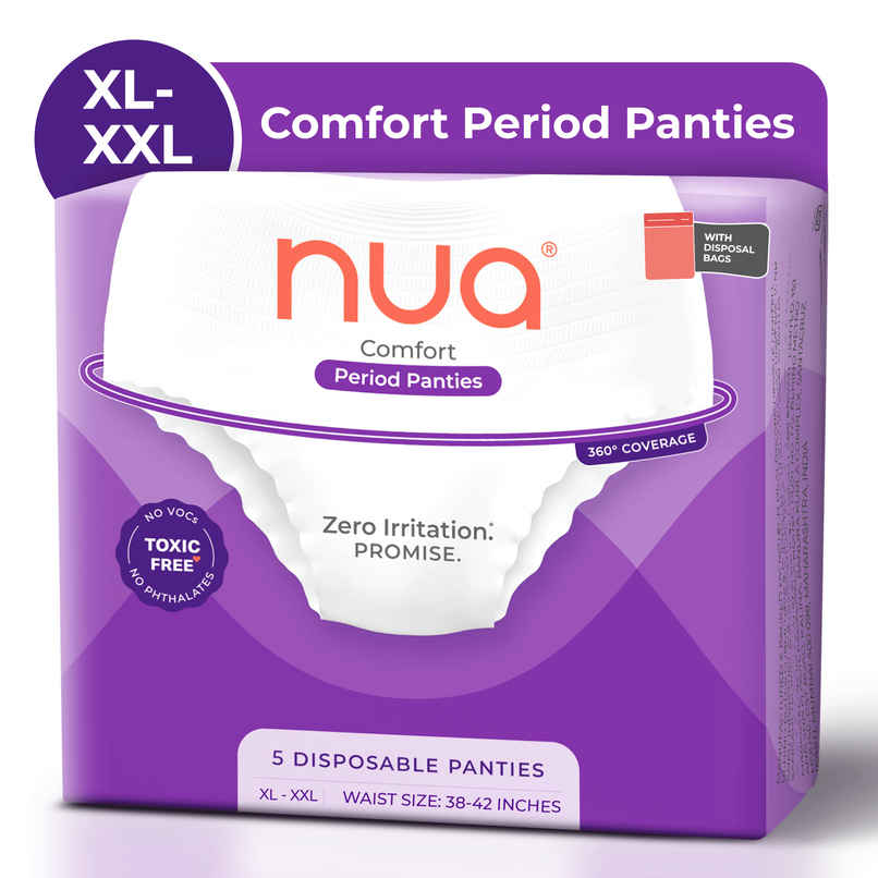 Nua 360 Degree Comfort Disposable Period Panties XL-XXL | Ultra-Absorbent Nua 360 Degree Comfort Disposable Period Panties XL-XXL | Ultra-Absorbent