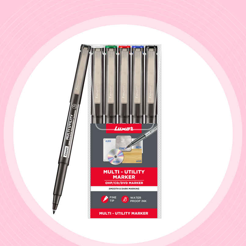 Luxor OHP Marker with Extra Fine Tip Pack of 5 Colours