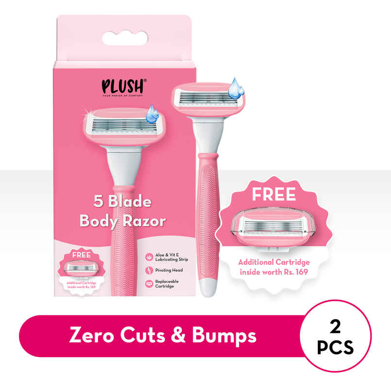 Plush Body Hair Removal Razor For Women, Get Smooth Irritation Free Shave With One Stroke Plush Body Hair Removal Razor For Women, Get Smooth Irritation Free Shave With One Stroke