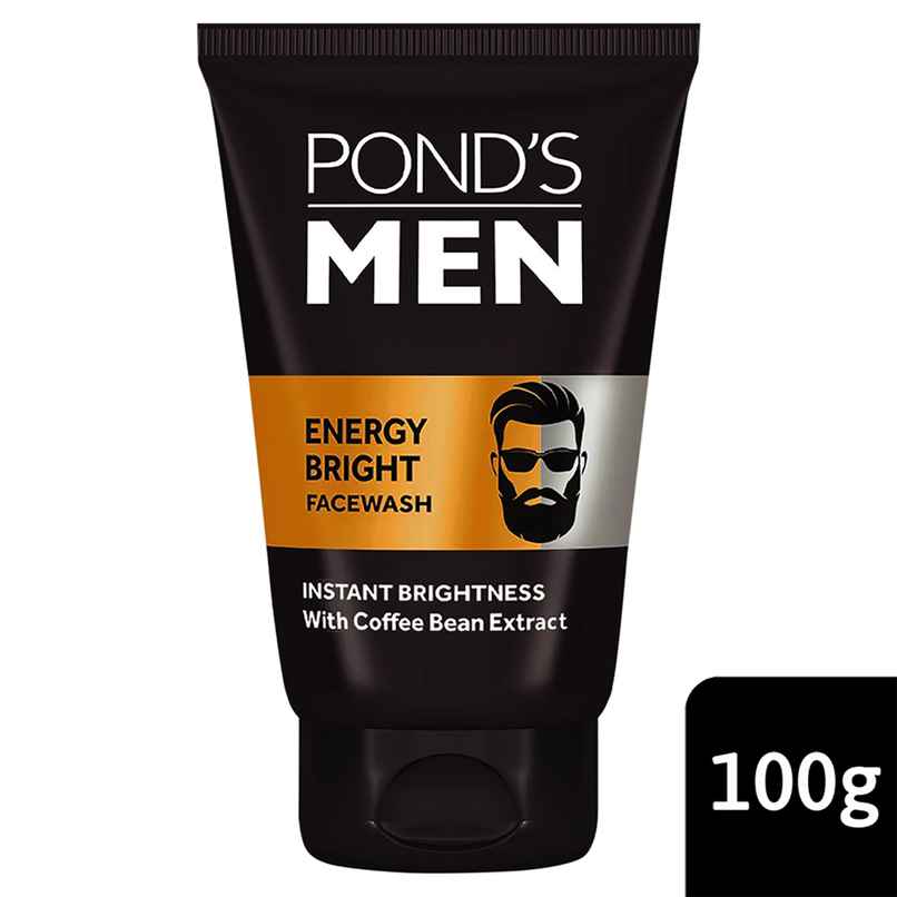 Pond's Men Energy Bright Anti-Dullness Facewash With Coffee Bean