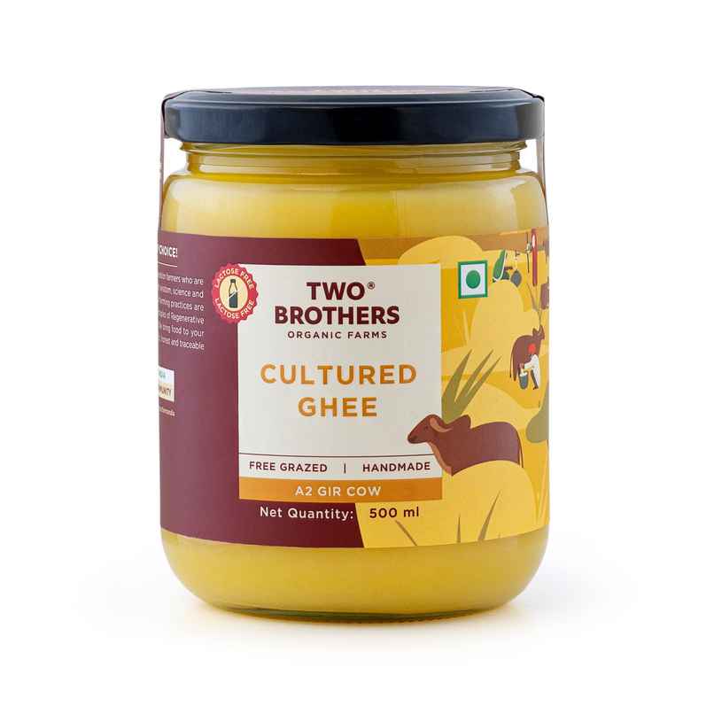 Two Brothers A2 Cow Cultured Ghee Desi Gir Cow | Jar