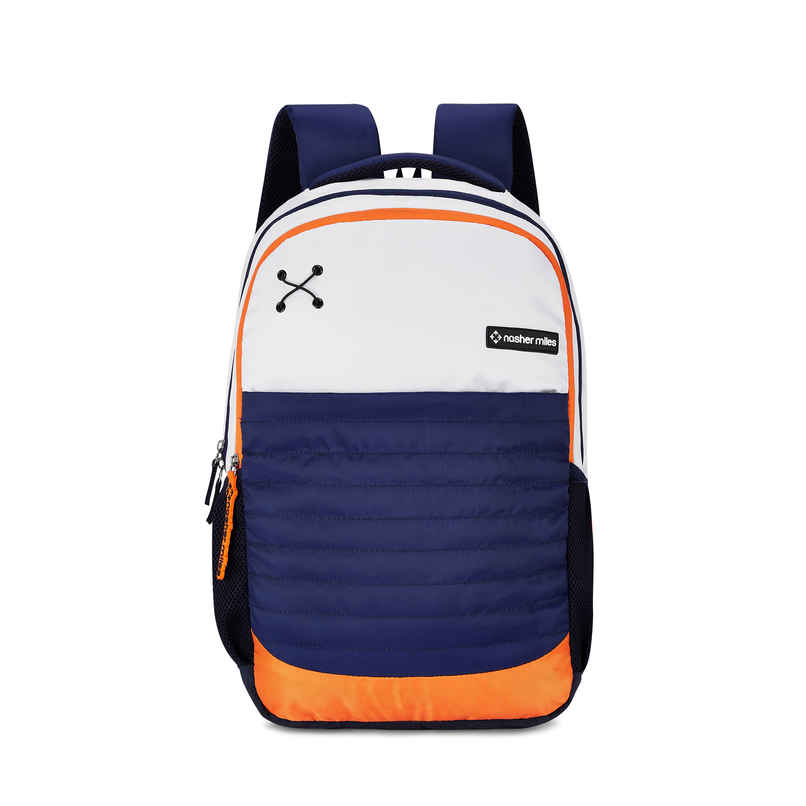Nasher Miles Backpack for Unisex | Laptop Backpack | Casual Coding | White Blue - 31L