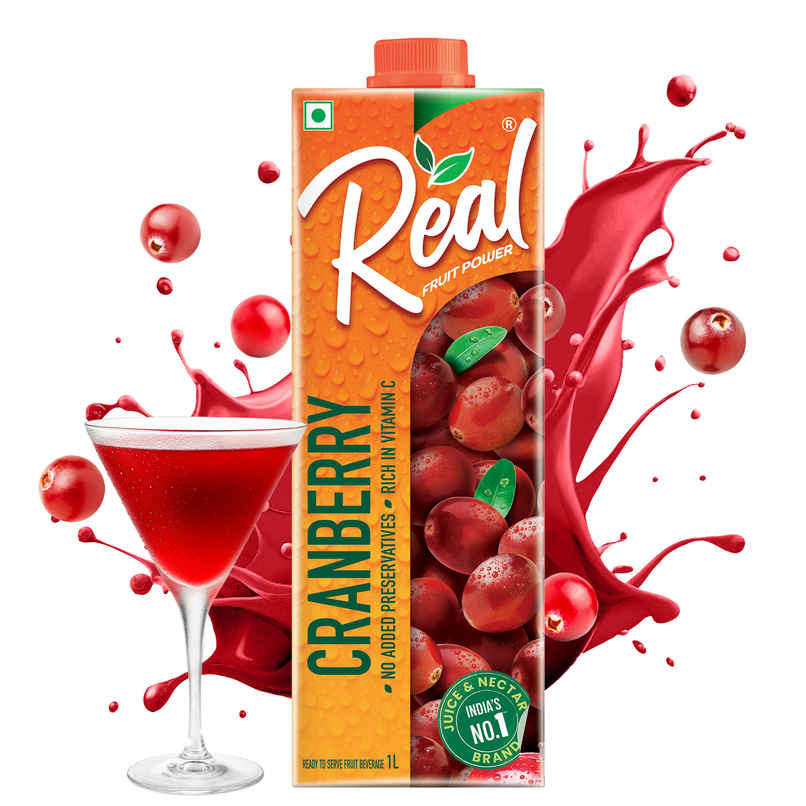 Real Fruit Power Cranberry Juice | Refreshing & Fruity