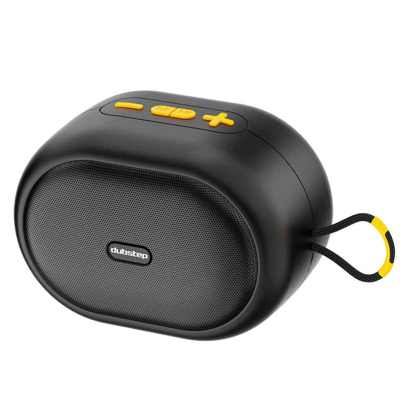 Dubstep Pop 1200 Wireless Speaker | 12W Output | 16 Hrs Playtime | 52 mm Drivers | TWS Pairing | Black