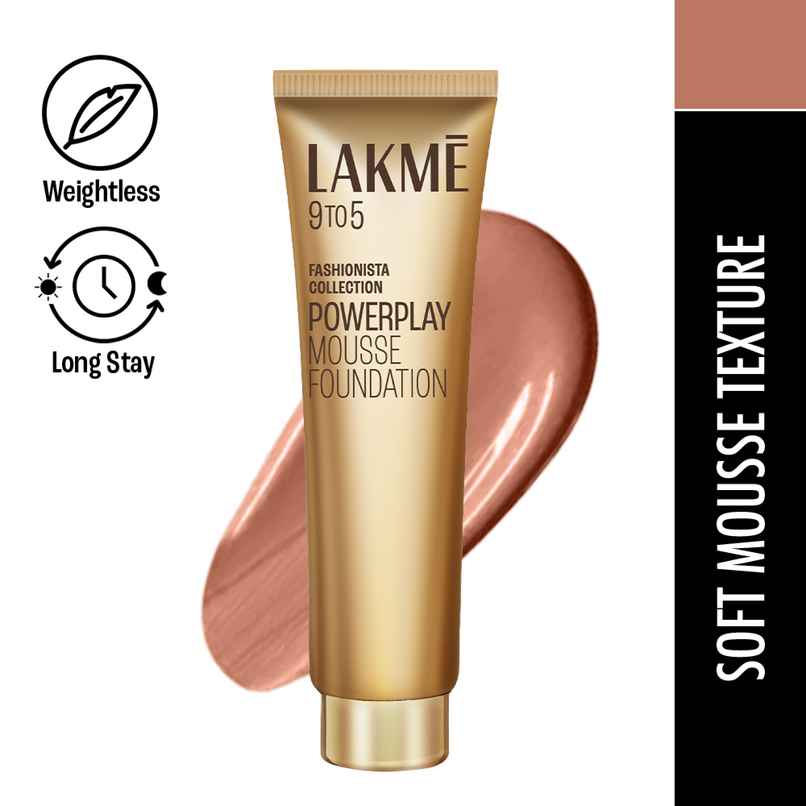 Lakme 9To5 Powerplay Mousse Foundation - Rose Honey