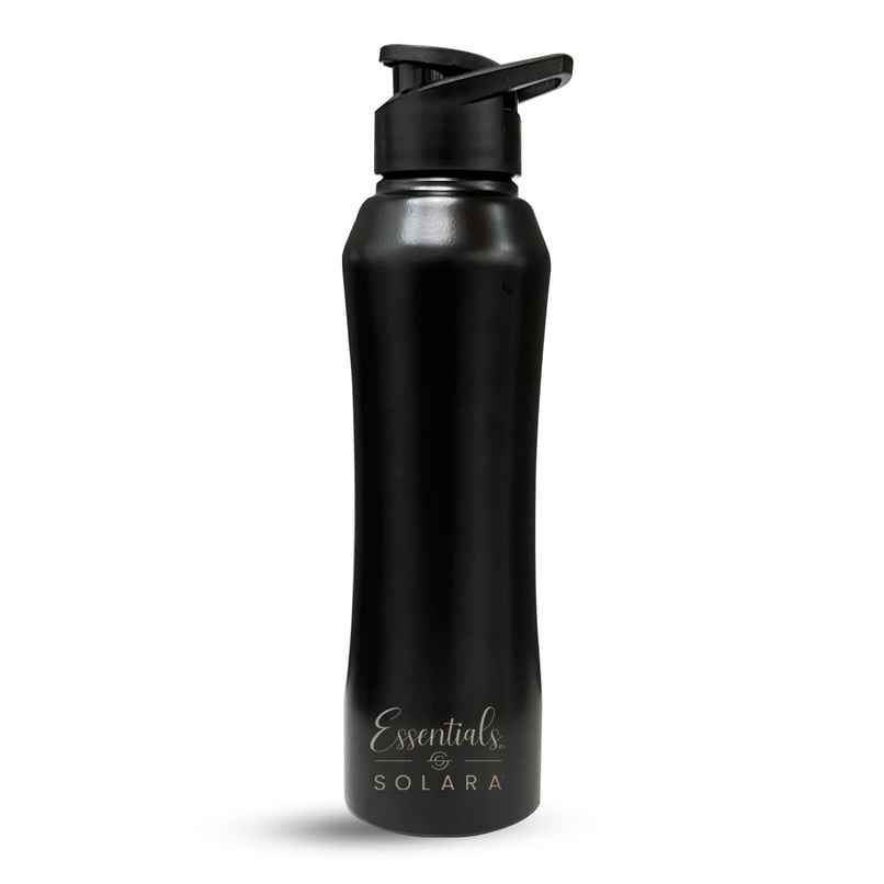 Solara Stainless Steel Water Bottle 1 L Black Knight