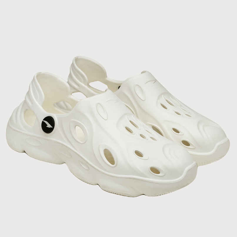 Asian Safari-02 Men Clogs Off White (UK-6)