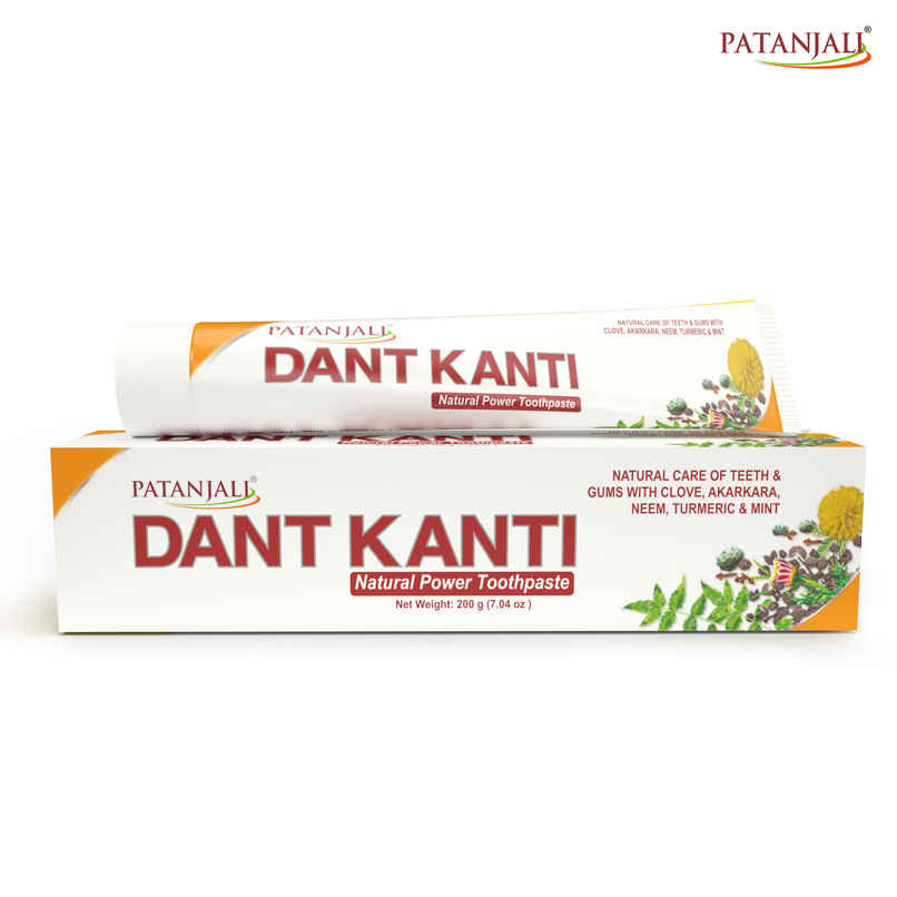Patanjali Dant Kanti Natural Toothpaste Teeth Cleansers Paste For Strong Teeth and Gums Patanjali Dant Kanti Natural Toothpaste Teeth Cleansers Paste For Strong Teeth and Gums