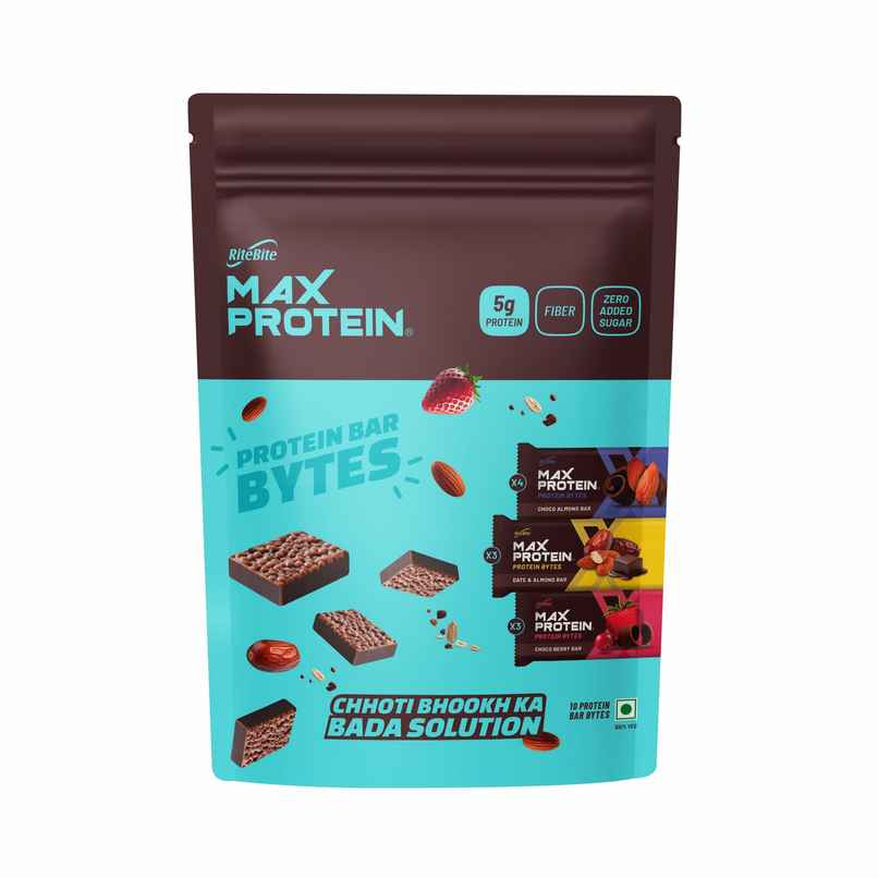 RiteBite Max Protein 5g Bytes Protein bar Assorted (Pack Of 10)