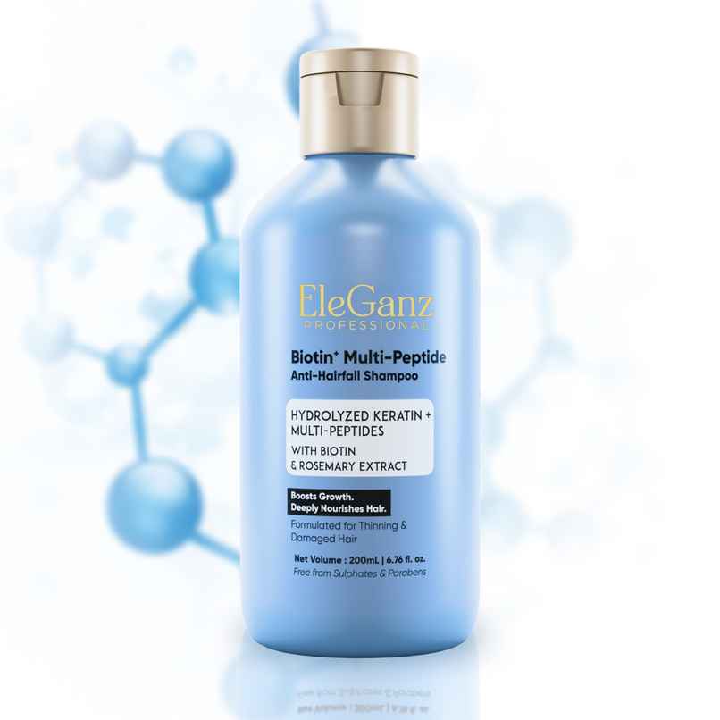 EleGanz Professional Biotin+ Multipeptide Anti Hairfall Shampoo with Hydrolyzed Keratin