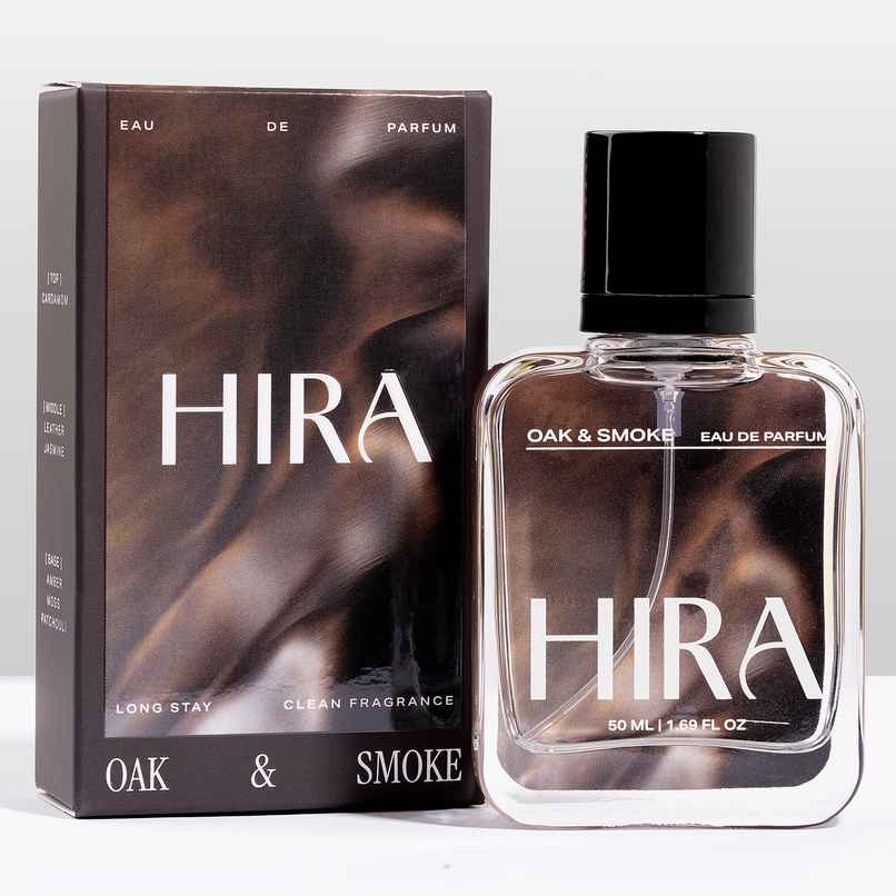 HIRA Oak & Smoke Eau De Perfume For Men | Leather & Cardamom Notes