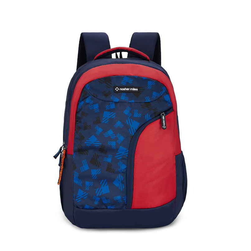 Nasher Miles Tetris Polyester Laptop Backpack with Rain cover | Red - 36 L Nasher Miles Tetris Polyester Laptop Backpack with Rain cover | Red - 36 L