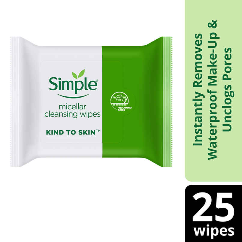 Simple Kind To Skin Micellar Cleansing Wipes 25 Wipes