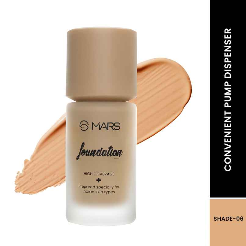 MARS Cosmetics High Coverage Liquid Foundation (Shade-06)