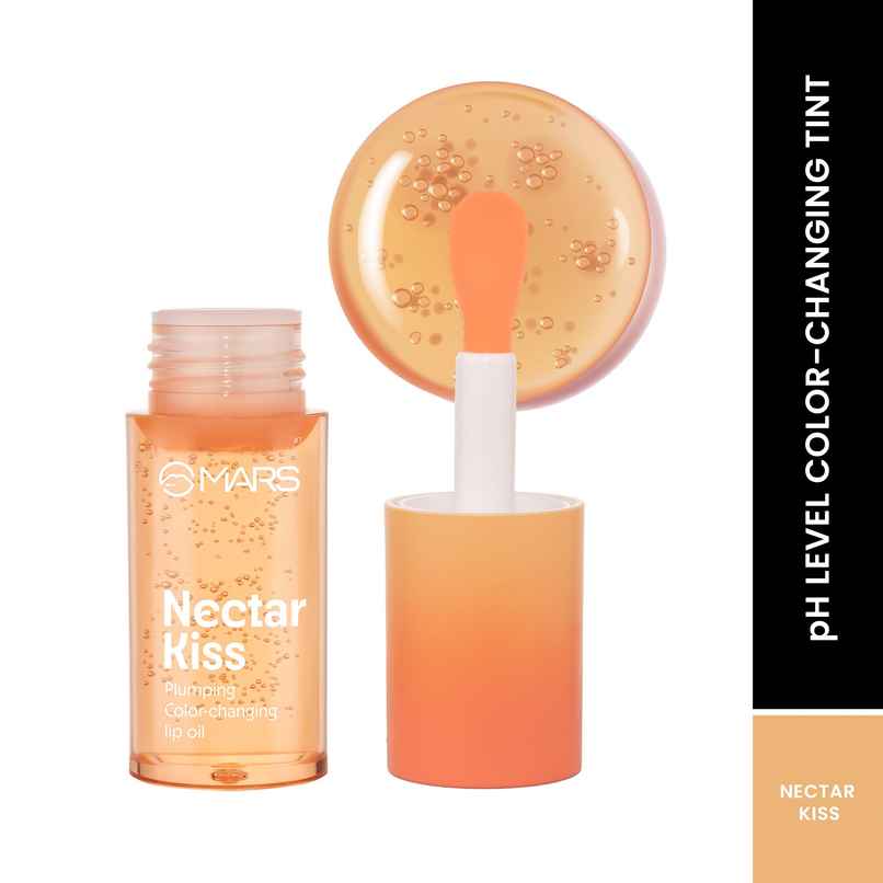 MARS Cosmetics Plumping Color Changing Lip Oil (4.8ml) (NECTAR KISS) With Fat Applicator MARS Cosmetics Plumping Color Changing Lip Oil (4.8ml) (NECTAR KISS) With Fat Applicator