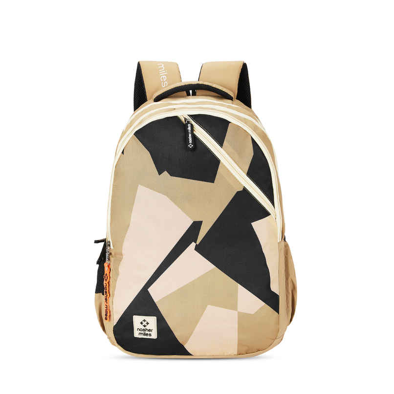 Nasher Miles Modern Polyester Laptop Backpack with Raincover & Front Organiser | Brown - 45 L Nasher Miles Modern Polyester Laptop Backpack with Raincover & Front Organiser | Brown - 45 L