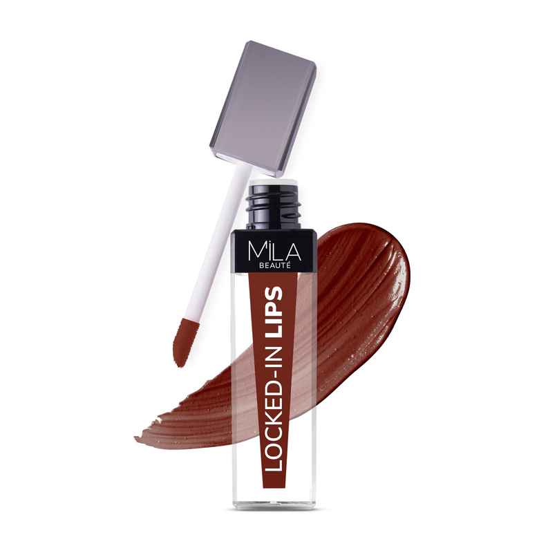 Mila Beaute Transfer-Proof Locked-In Liquid Lipstick- 06 Coco Butter