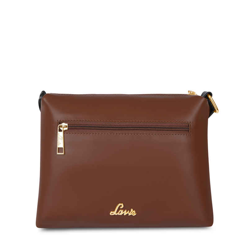 Women's Quilt Jill Top Zip Sling Bag | Tan