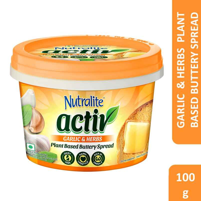 Nutralite Activ Plant Based Buttery Spread - Garlic & Herbs