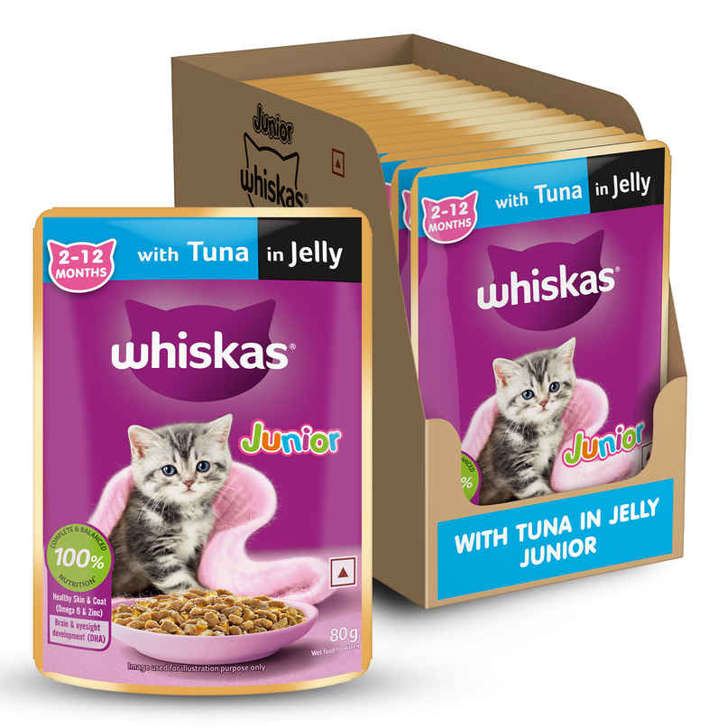 Whiskas Junior Tuna in Jelly Wet Cat Food Whiskas Junior Tuna in Jelly Wet Cat Food