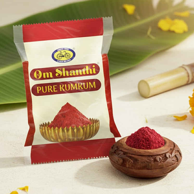 Om Shanthi Kumkum | Roli - Pouch | Cycle