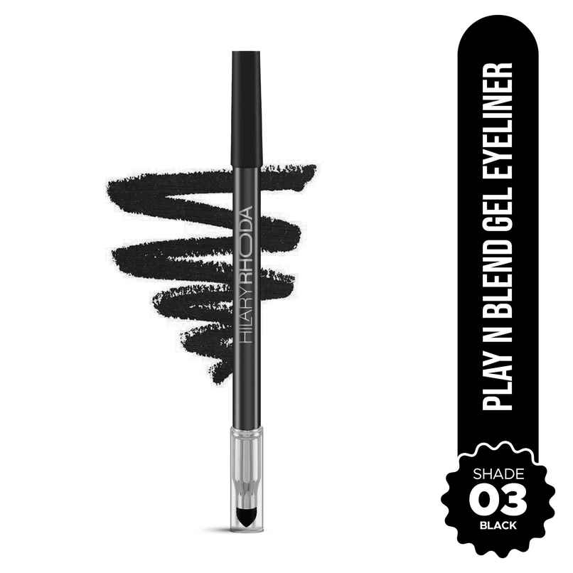 Hilary Rhoda Play n Blend Gel Eyeliner | One Stroke Application | Black - Shade 03 Hilary Rhoda Play n Blend Gel Eyeliner | One Stroke Application | Black - Shade 03
