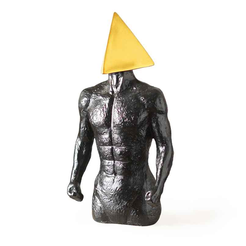 The Artment Geometric Marvel MuscleCraft Accent Showpiece for Home Décor