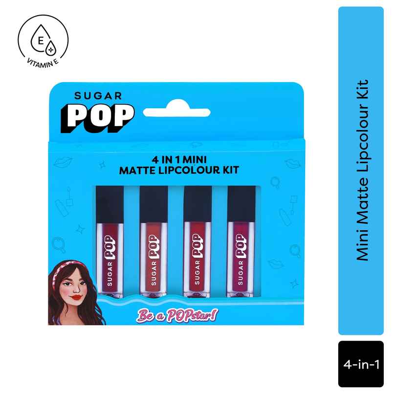 SUGAR POP 4 in 1 Mini Matte Lipcolour Kit - 01 Cult Classics
