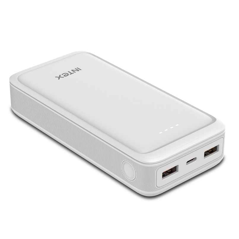 Intex 20000 mAh 22 W Power Bank (White, Lithium Polymer, Fast Charging for Mobile)