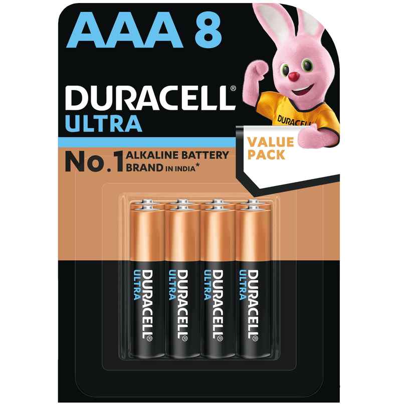 Duracell Ultra Alkaline AAA Batteries |Pack of 8
