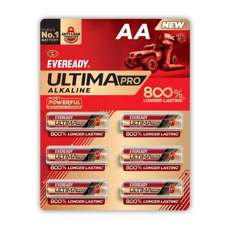 Eveready Ultima Pro Alkaline AA Battery | 800% Longer Lasting Eveready Ultima Pro Alkaline AA Battery | 800% Longer Lasting