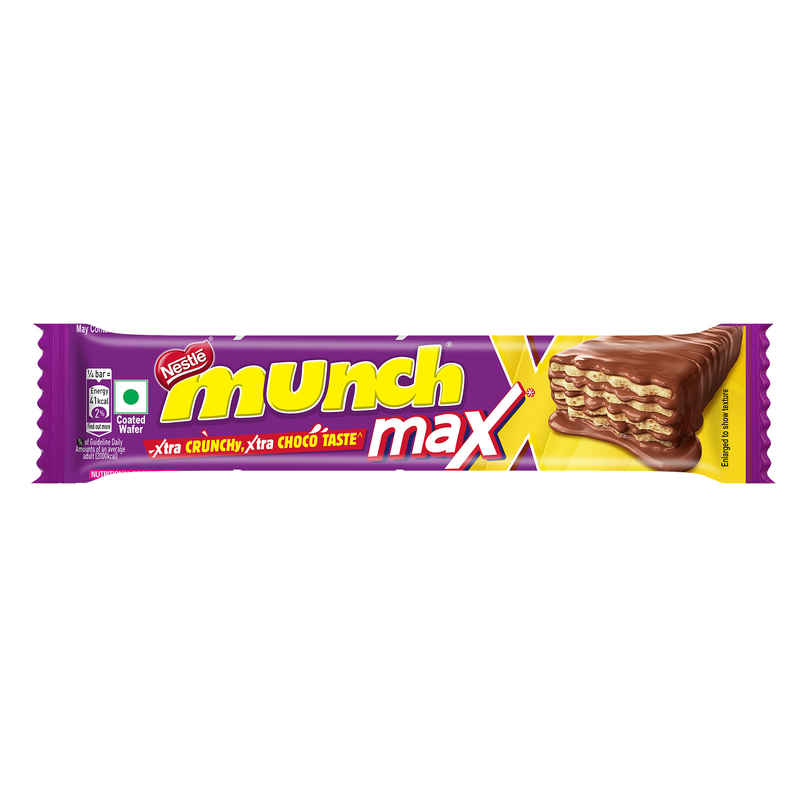 Nestle Munch Max Choco Coated Crunchy Wafer Bar