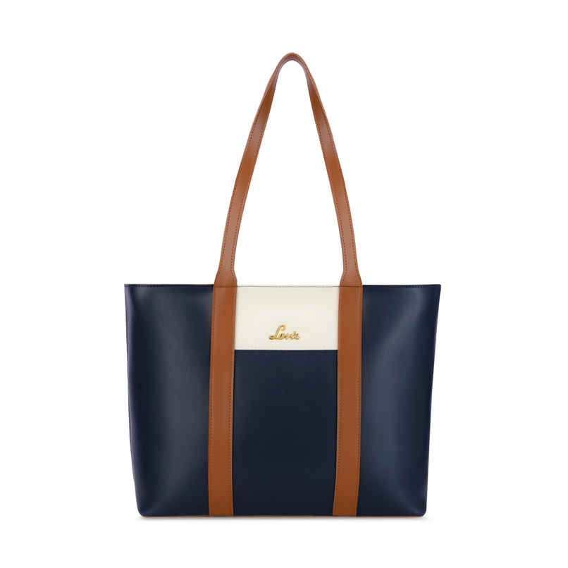 Lavie Women's Colourblock Regan Large Tote Handbag | Navy Blue