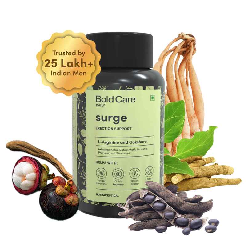 Bold Care Surge - L Arginine & Gokshura Tablets - Energy Booster Supplements for Men