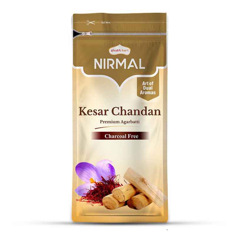 Nirmal Kesar Chandan Agarbatti Zipper | Shubhkart