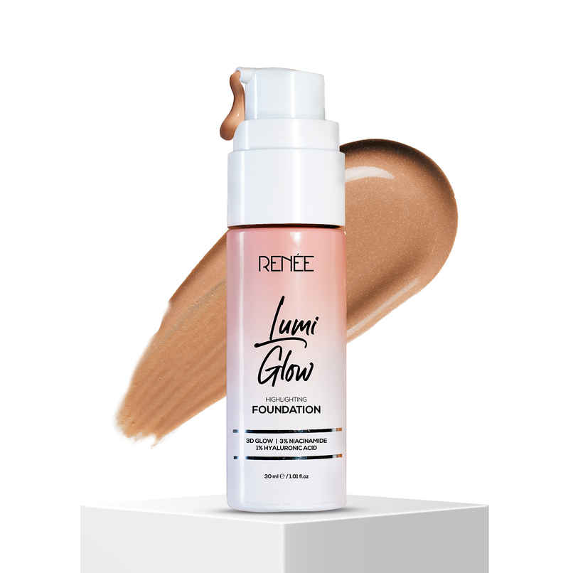 RENEE Lumi Glow Highlighting Liquid Foundation | Lightweight, Buildable, 3D Glow | 05 Silk Cocoa RENEE Lumi Glow Highlighting Liquid Foundation | Lightweight, Buildable, 3D Glow | 05 Silk Cocoa