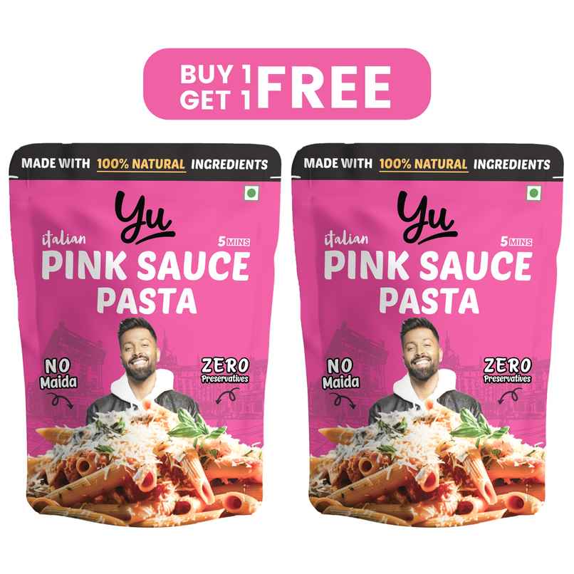 Yu Pink Sauce Instant Wheat Pasta | Penne - Combo Pack