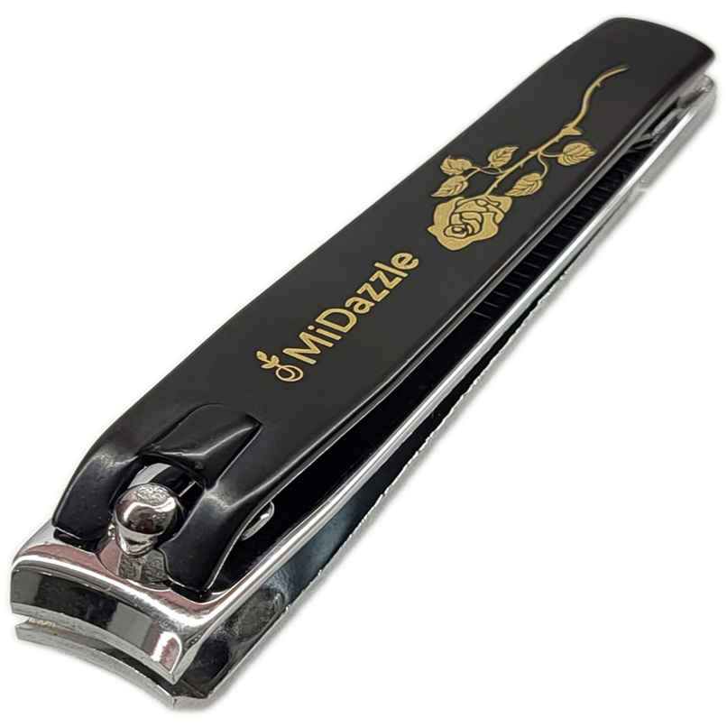 Midazzle Large Nail Clipper/Cutter Flexible Handle - Blister Black |MINA3701 Midazzle Large Nail Clipper/Cutter Flexible Handle - Blister Black |MINA3701